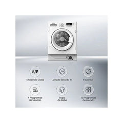 Máquina de Lavar e Secar Hisense WD3M841BWIES Integrável 8kg/6kg 1400rpm Classe E/B Inverter