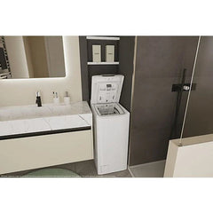 Máquina de Lavar Roupa Candy TCA286TM5-S ProWash 500 Carga Superior 8kg 1200rpm Classe B Motor Inverter Wi-Fi
