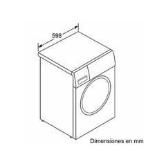 Máquina de Lavar Roupa Bosch WUU28T63ES Carga Frontal 8kg 1400rpm Classe A Motor EcoSilence Branco