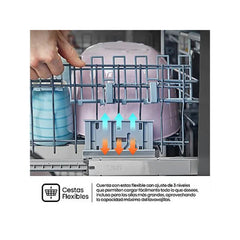 Máquina de Lavar Loiça Hisense HS623D10X Livre Instalação 14 Serviços Classe D Motor Inverter Inox