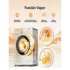 Máquina de lavar VOK EVW-7BAWL21N Carga Frontal 7kg 1200rpm Classe A Motor Inverter Branco
