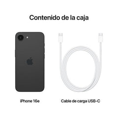 Apple iPhone 16e Preto 128GB Smartphone 6.1 Polegadas Chip A18 5G