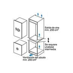 Congelador de Bancada Bosch GIV11AFE0, 72 litros, Encastrável, Branco