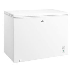 Arca Horizontal ok. OFZ 181 E W, 293 L, Classe E, Controlo mecânico, 4 estrelas, Branco