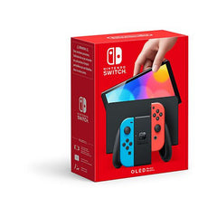 Nintendo Switch OLED Azul e Vermelho Néon, ecrã 7", Joy-Con, 64 GB