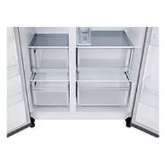 Frigorífico americano LG GSLC41PYPE, 638 litros, com doseador No Frost, sem ligação de água, em aço inoxidável.