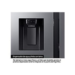 Frigorífico americano Samsung Bespoke AI RS70F64KETEF de 640 litros, sistema No Frost, classe E, em aço inoxidável.