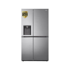 Frigorífico Americano LG GSLV71PZTD Total No Frost 635L Classe D Dispensador SEM LIGAÇÃO À REDE DE ÁGUA Inox