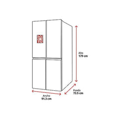 Frigorífico Americano LG GSLV71PZTD Total No Frost 635L Classe D Dispensador SEM LIGAÇÃO À REDE DE ÁGUA Inox