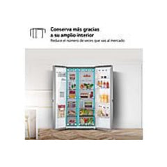 Frigorífico Americano LG GSLV71PZTD Total No Frost 635L Classe D Dispensador SEM LIGAÇÃO À REDE DE ÁGUA Inox