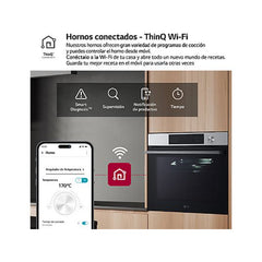 Forno Multifunções LG WSED7613S, 76 L, Integrável, Pirolítico, EasyClean™, ThinQ™, Aço inoxidável, 59.2 cm