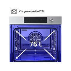 Forno Multifunções LG WSED7613S, 76 L, Integrável, Pirolítico, EasyClean™, ThinQ™, Aço inoxidável, 59.2 cm