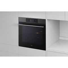 Forno a vapor LG WSED7665B, 76 L, Multifunções, Pirolítico + Vapor, Aço Preto Mate
