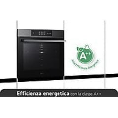 Forno a vapor LG WSED7665B, 76 L, Multifunções, Pirolítico + Vapor, Aço Preto Mate