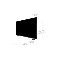 Haier H55K85FUX TV 4K UHD de 55 polegadas, preta | Google TV | Design sem moldura | Som de 30 W