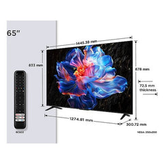 TV TCL 65P6K Preto 65 Polegadas 4K UHD | Google TV Processador AiPQ Dolby Atmos