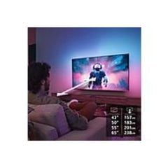 Philips Ambilight 43PUS8510/12 QLED Preto Fosco TV 4K UHD de 43 polegadas | Sistema Operativo Titan com Dolby Atmos