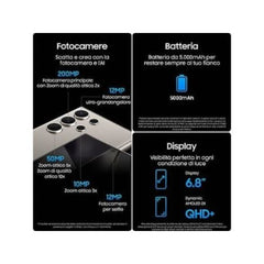 Samsung Galaxy S24 Ultra Titânio Cinzento 256 GB Smartphone 6,8 Polegadas Dynamic AMOLED Snapdragon 5G