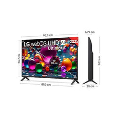 TV LG 43UA75006LA Preto 43 polegadas 4K UHD | webOS Smart TV α7 AI Gen8