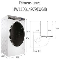 Máquina de Lavar Roupa Haier HW110B14979EUGIB I-Pro Series 7 Plus 11kg 1400rpm Classe A Direct Motion Wi-Fi