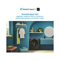 Máquina de Lavar Roupa Candy RapidÓ RO1484DWMCRT/1-S Carga Frontal 8kg 1400rpm Classe A Motor Inverter Antracite