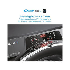 Máquina de Lavar Roupa Candy RapidÓ RO1484DWMCRT/1-S Carga Frontal 8kg 1400rpm Classe A Motor Inverter Antracite