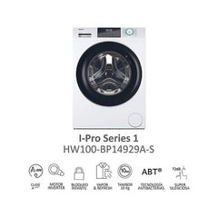 Máquina de Lavar Roupa Haier HW100-BP14929A-S I-Pro Series 1 10kg 1400rpm Classe A Motor Inverter Preto