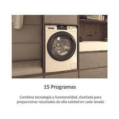 Máquina de Lavar Roupa Haier HW100-BP14929A-S I-Pro Series 1 10kg 1400rpm Classe A Motor Inverter Preto