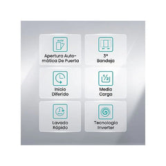 Máquina de lavar louça Hisense HV543D10 Encastrável 45cm 11 Conjuntos Classe D Motor Inverter Terceiro Tabuleiro