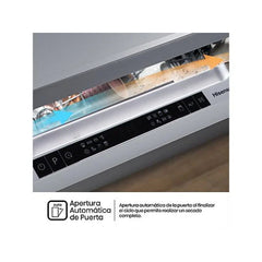 Máquina de lavar louça Hisense HV543D10 Encastrável 45cm 11 Conjuntos Classe D Motor Inverter Terceiro Tabuleiro