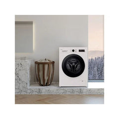 Máquina de Lavar Roupa LG F4X1009NWK Carga Frontal 9kg 1400rpm Classe A AI Direct Drive™ Steam™ Branco Marfim