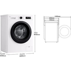 Máquina de Lavar Roupa LG F4X1009NWK Carga Frontal 9kg 1400rpm Classe A AI Direct Drive™ Steam™ Branco Marfim
