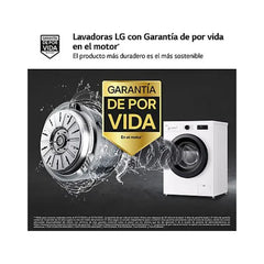 Máquina de Lavar Roupa LG F4X1009NWK Carga Frontal 9kg 1400rpm Classe A AI Direct Drive™ Steam™ Branco Marfim