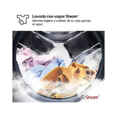 Máquina de Lavar Roupa LG F4X1009NWK Carga Frontal 9kg 1400rpm Classe A AI Direct Drive™ Steam™ Branco Marfim
