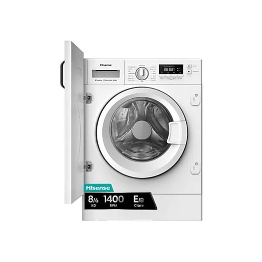 Máquina de Lavar e Secar Hisense WD3M841BWIES Integrável 8kg/6kg 1400rpm Classe E/B Inverter