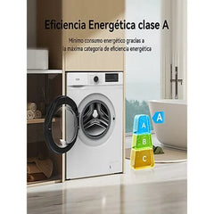 Máquina de lavar VOK EVW-7BAWL21N Carga Frontal 7kg 1200rpm Classe A Motor Inverter Branco