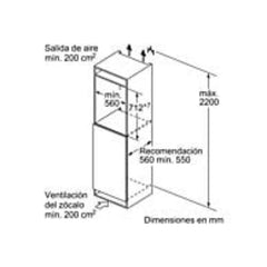 Congelador de Bancada Bosch GIV11AFE0, 72 litros, Encastrável, Branco