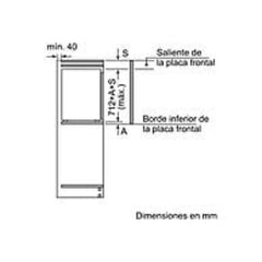 Congelador de Bancada Bosch GIV11AFE0, 72 litros, Encastrável, Branco