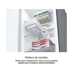 Arca congeladora vertical LG GFM61MBCSF, 324 litros, 186 cm, Total No Frost, aço inoxidável anti-impressão digital.
