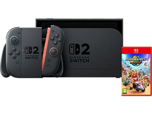 Consola Nintendo Switch 2, 7.9" Full HD HDR 120 Hz, 256 GB, Joy-Con 2, Azul/Vermelho + Mario Kart World (Digital)