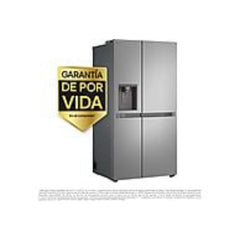 Frigorífico americano LG GSLC41PYPE, 638 litros, com doseador No Frost, sem ligação de água, em aço inoxidável.