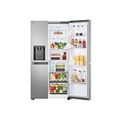 Frigorífico americano LG GSLC41PYPE, 638 litros, com doseador No Frost, sem ligação de água, em aço inoxidável.