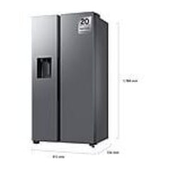 Frigorífico americano Samsung Bespoke AI RS70F64KETEF de 640 litros, sistema No Frost, classe E, em aço inoxidável.
