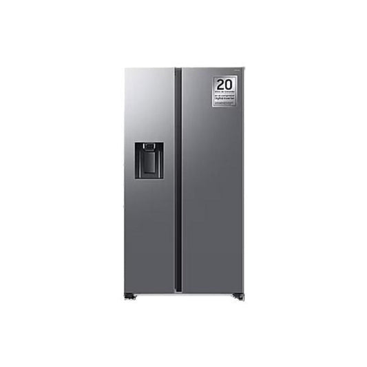 Frigorífico americano Samsung Bespoke AI RS70F64KETEF de 640 litros, sistema No Frost, classe E, em aço inoxidável.