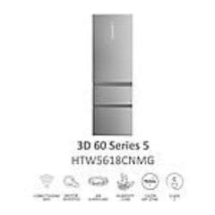 Frigorífico Combinado Haier 3D 60 Série 5 HTW 5618CNMG 360L Total No Frost Classe C Inox