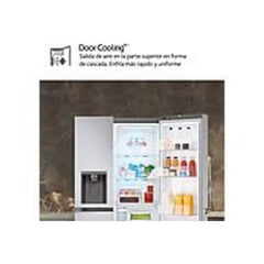 Frigorífico Americano LG GSLV71PZTD Total No Frost 635L Classe D Dispensador SEM LIGAÇÃO À REDE DE ÁGUA Inox