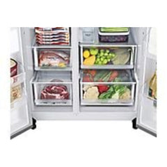 Frigorífico Americano LG GSLV71PZTD Total No Frost 635L Classe D Dispensador SEM LIGAÇÃO À REDE DE ÁGUA Inox