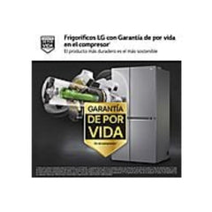Frigorífico Americano LG GSLV71PZTD Total No Frost 635L Classe D Dispensador SEM LIGAÇÃO À REDE DE ÁGUA Inox