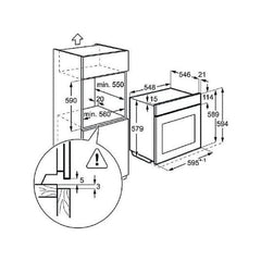 Forno AEG BPE642120M: 71 L, Multifunções, Pirolítico, Função Grelhador, Inox Anti-manchas