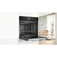 Forno Bosch HBG7741B1, 71 L, Integrável, Pirolítico, Multifunções, Air Fry, Preto
